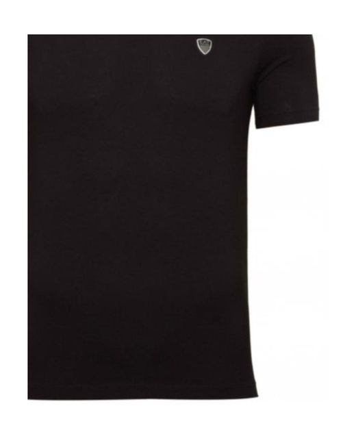 EA7 Black Printed T-Shirt for men