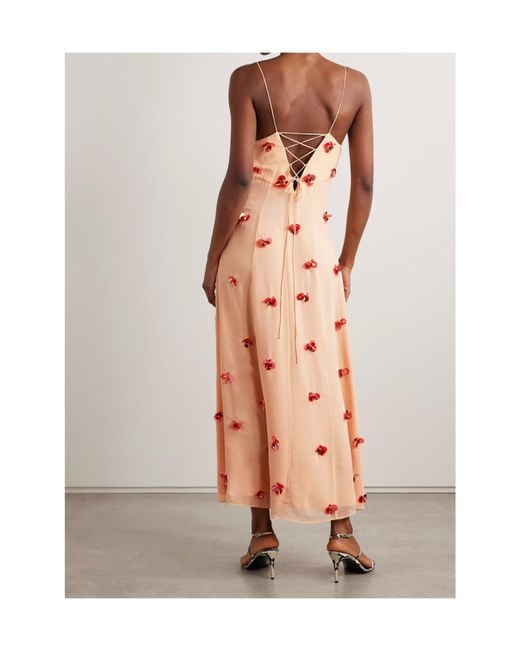 Ulla Johnson Pink Spaghetti Strap Dress