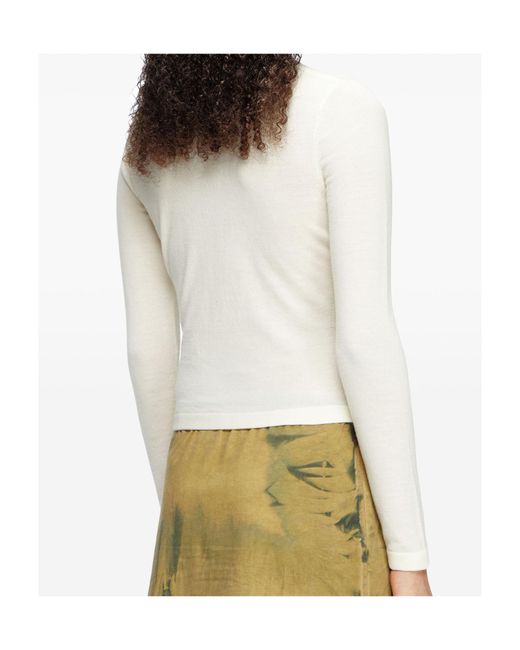 DIESEL White M-Piaffy V-Neck Top