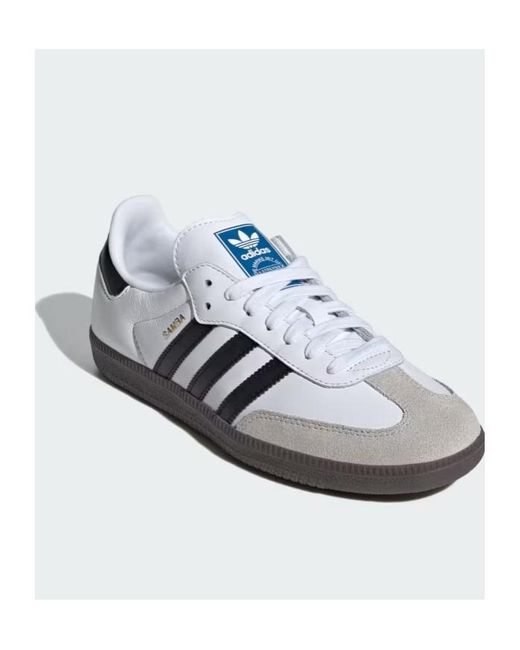 Adidas White Samba Og Sneakers