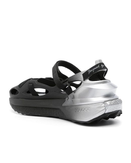 Adidas Black Gradient Touch-Strap Sneakers