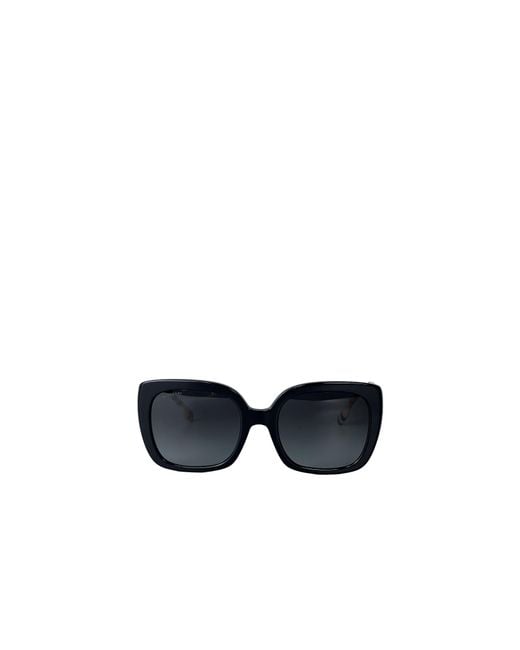 Burberry White Eyewear Square Frame Sunglasses