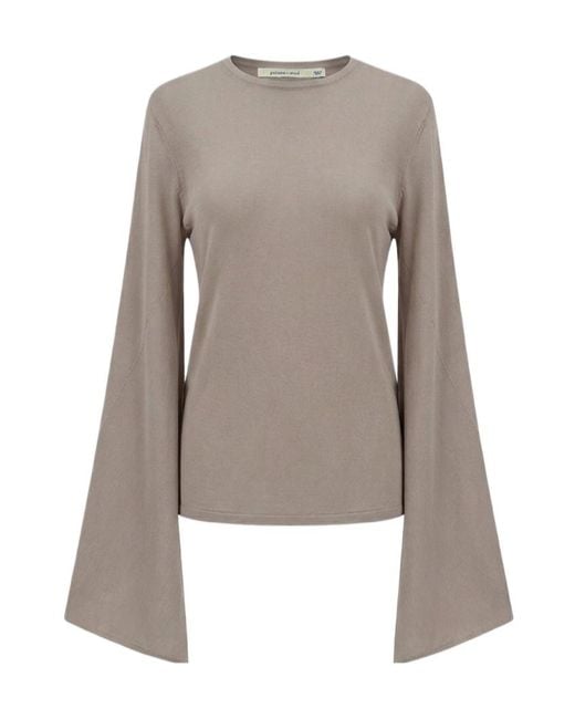 Paloma Wool Brown Long-Sleeved Top
