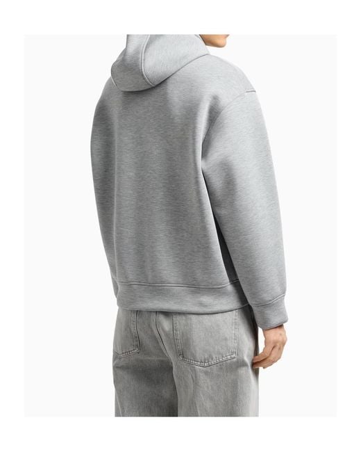 Emporio Armani Gray Hooded Sweatshirt for men