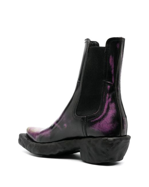 CAMPERLAB Black Venga Pointed-Toe Ankle Boots for men