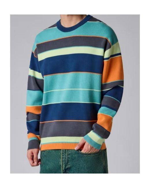 Paul Smith Blue Striped Knitted Sweater for men