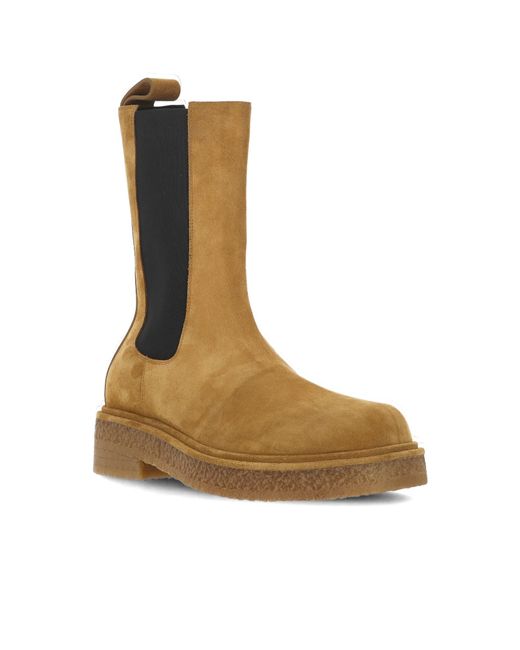 Bottega Veneta Brown Haddock Suede Chelsea Boots for men
