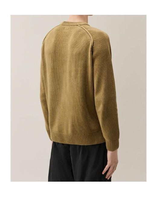C P Company Green Long-Sleeve Crew-Neck Pullover for men
