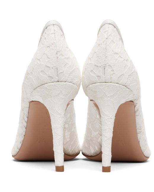 Gianvito Rossi White Claudia 85 High Heels