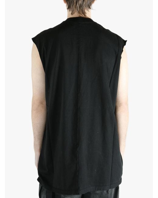 Rick Owens Black Sleeveless Top for men