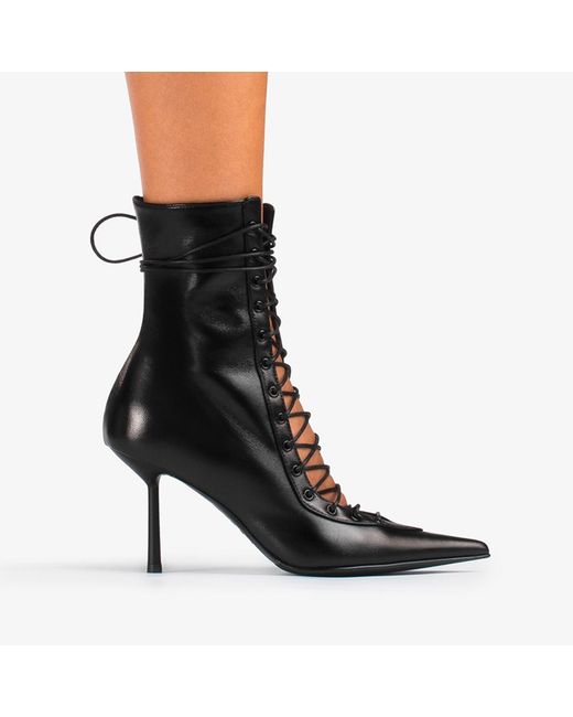 Le Silla Black 140Mm Leather Pumps