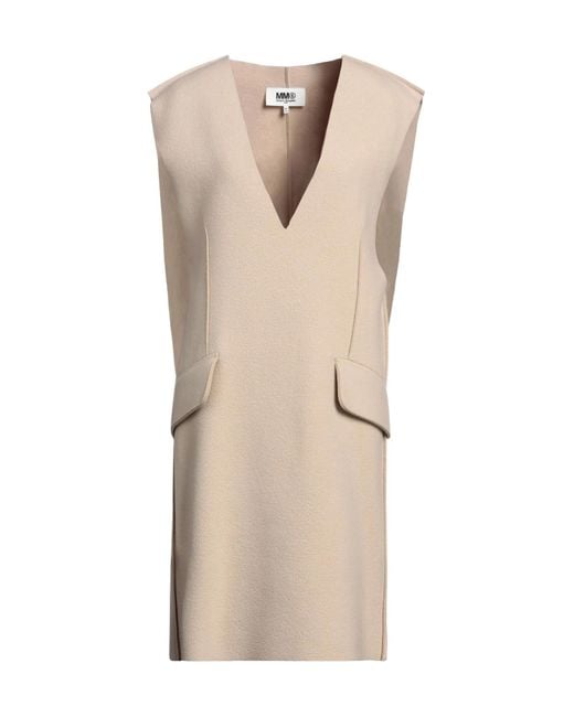 MM6 by Maison Margiela Natural Midi Dresses