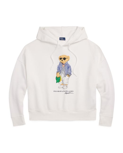 Polo Ralph Lauren White Hoodie With Long Sleeves
