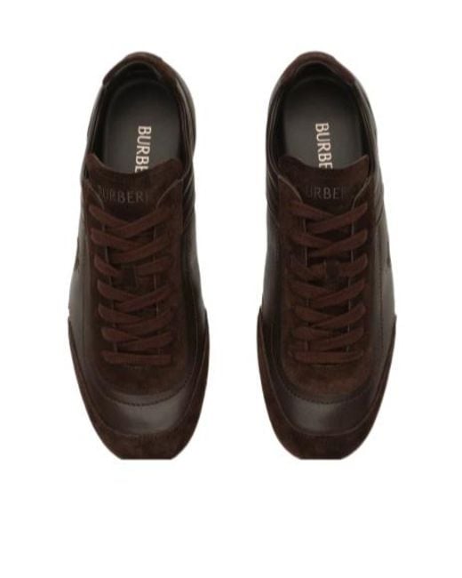 Burberry Brown Knight Runner Sneakers