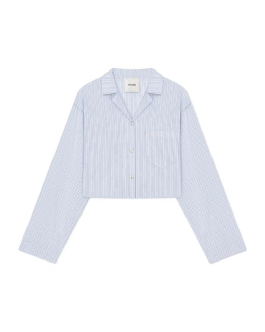 Nanushka White Striped Shirt