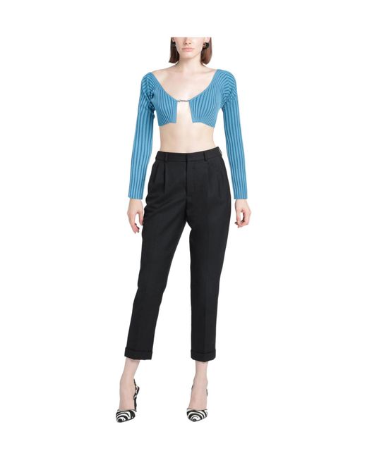 Jacquemus Blue Solid Color Jumpers
