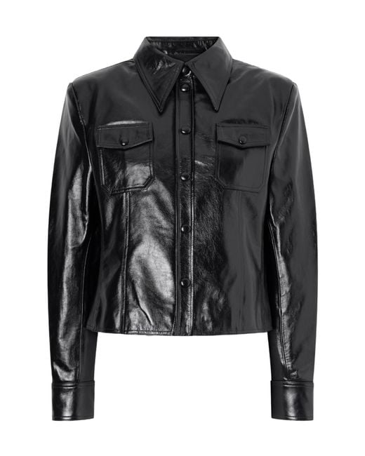 Willy Chavarria Black Chavela Leather Jacket