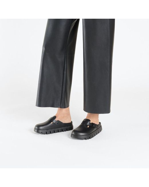 Birkenstock Black Boston Chunky Slippers