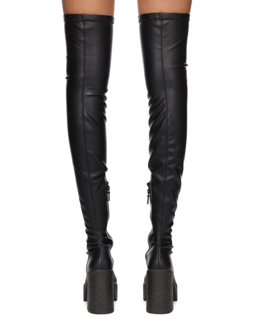 Stella McCartney Black Over Knee Boots