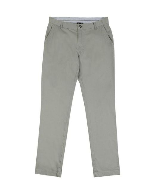 EA7 Gray Straight Casual Pants for men