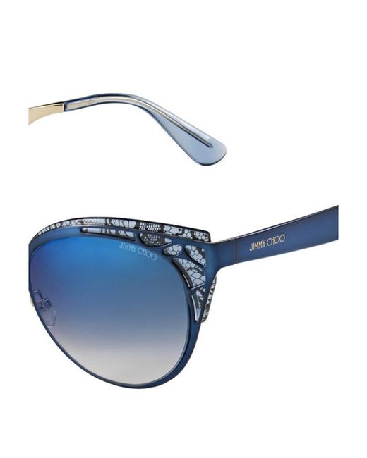Jimmy Choo Blue Logo Sunglasses