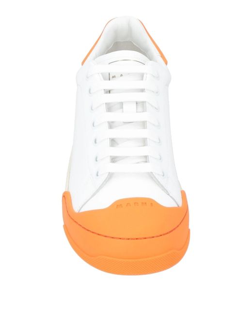 Marni White Color Block Sneakers