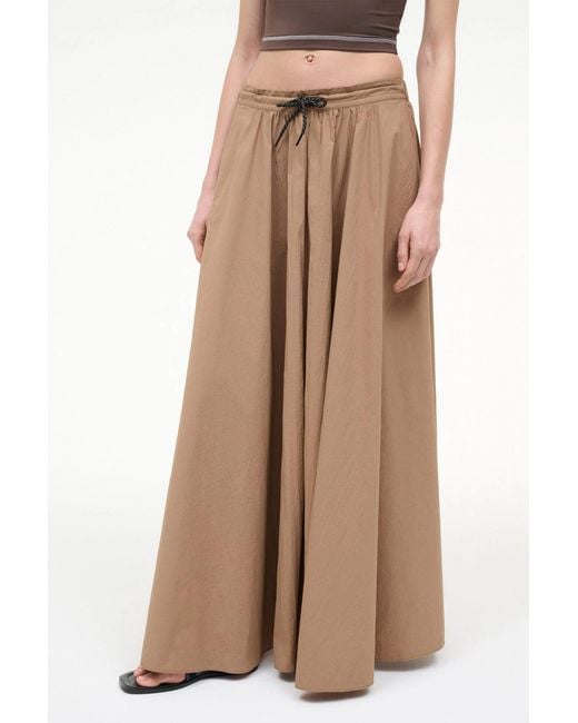 Staud Natural Eden Maxi Skirt Desert