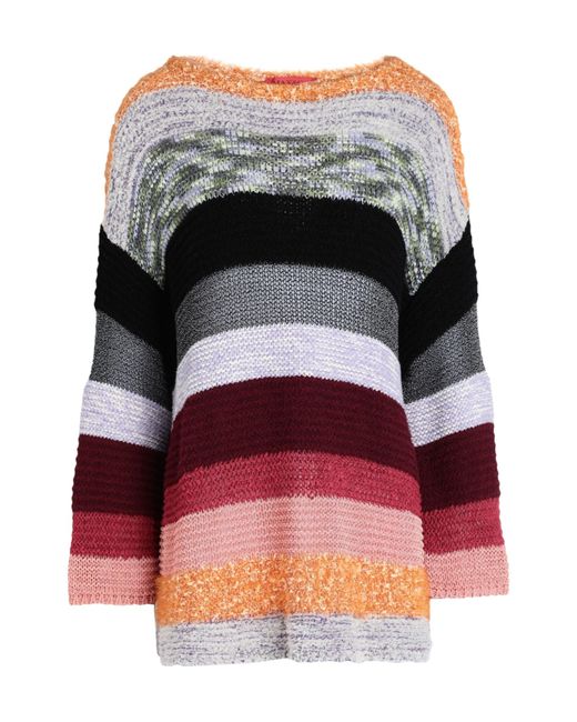MAX&Co. Red Boat Neck Striped Sweater