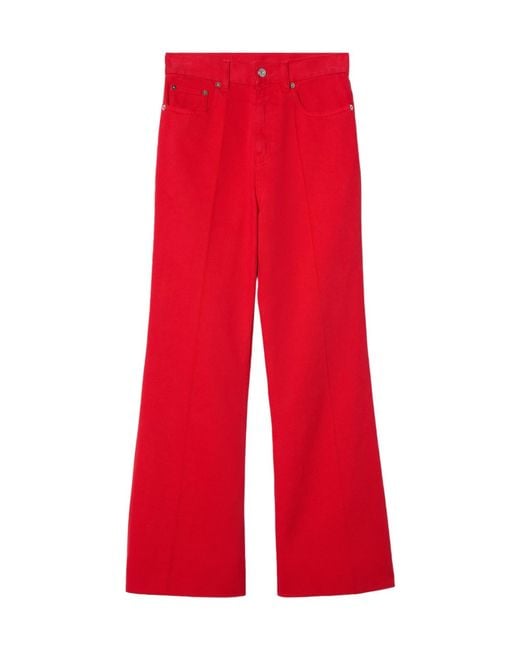 Céline Red Flare Jeans 006
