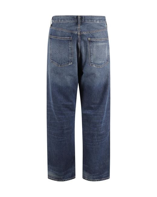 Agolde Blue Five Pocket Denim Trousers for men