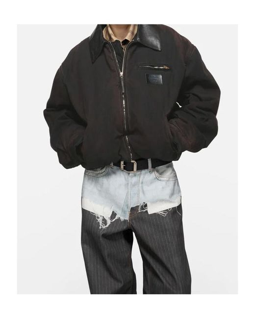 Acne Black Bomber Jacket