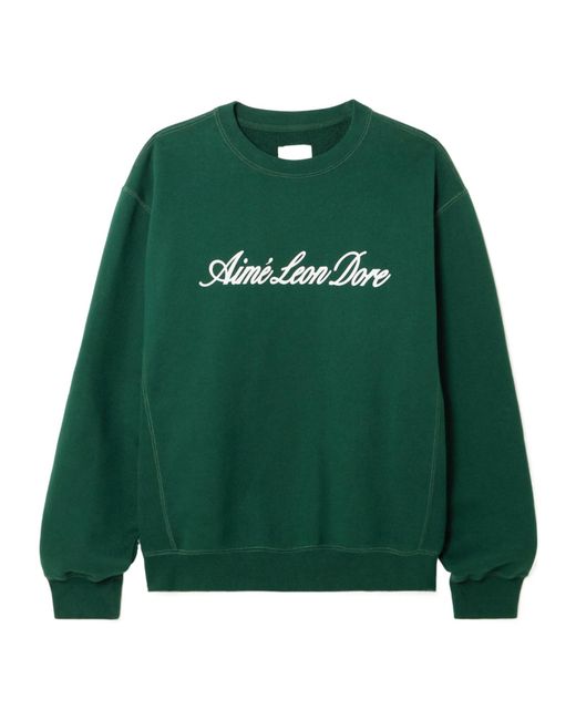 Aimé Leon Dore Green Long-Sleeved Sweatshirt