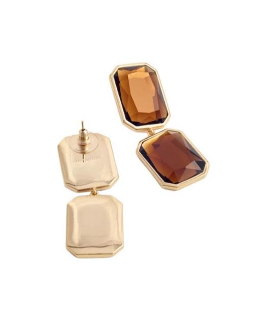 Self-Portrait Multicolor Amber Dropped Earrings