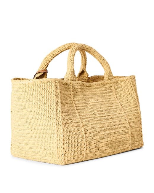 Prada Metallic Simple And Elegant Woven Handbag