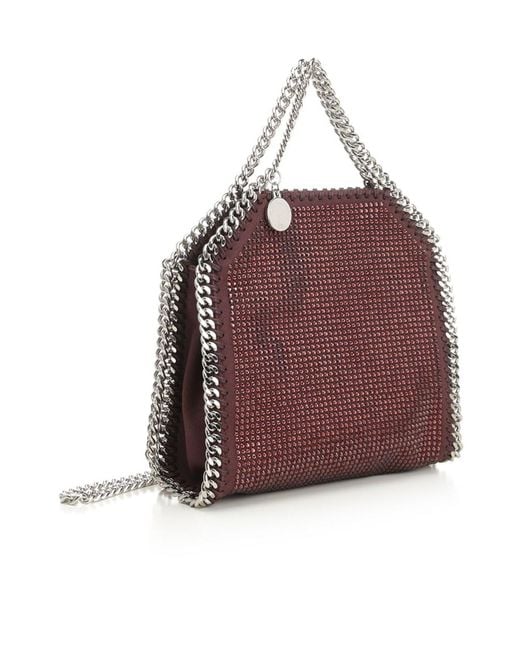 Stella McCartney Brown Falabella Embellished Chained Tote Bag
