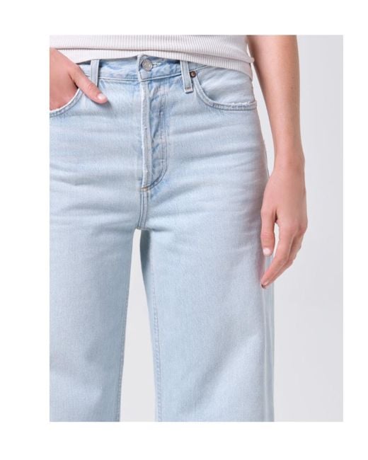 Agolde Blue Arc Wide-Leg Jeans