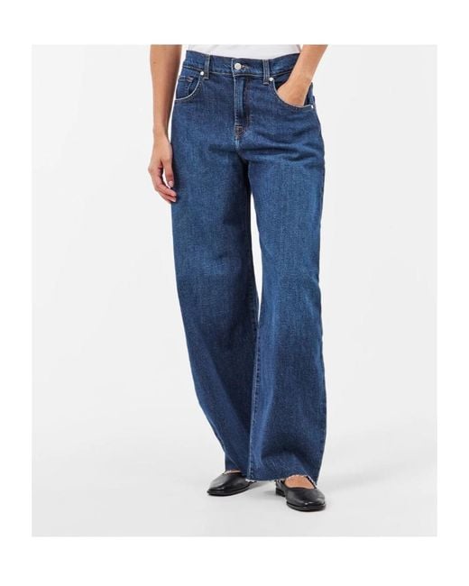 7 For All Mankind Blue Belt Loop Jeans