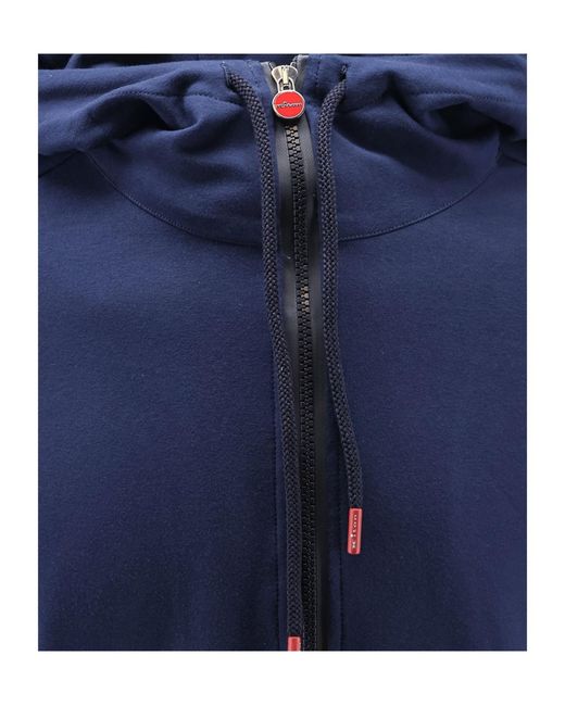 Kiton Blue Ciro Paone Zip-Up Hoodie for men