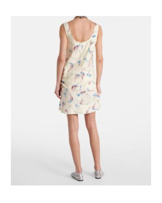 Rabanne White Printed Cotton Minidress