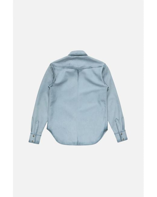 Acne Blue Suede Jacket for men