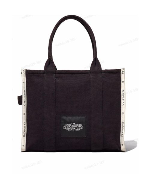 Marc Jacobs Black The Jacquard Large Tote Bag