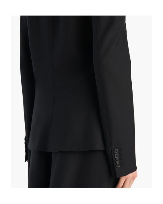 Khaite Black Rolo Jacket