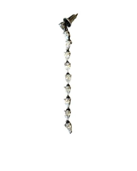Apm Monaco White Needle Earrings