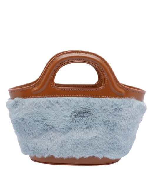 Marni Blue Tropicalia Double Handle Shoulder Bag