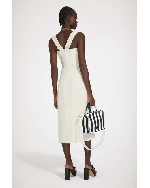 Patou White Denim Midi Dress
