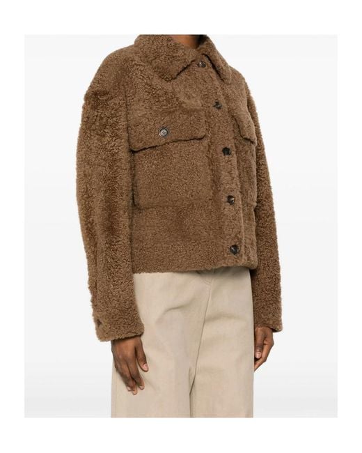 Brunello Cucinelli Brown Button-Up Jacket
