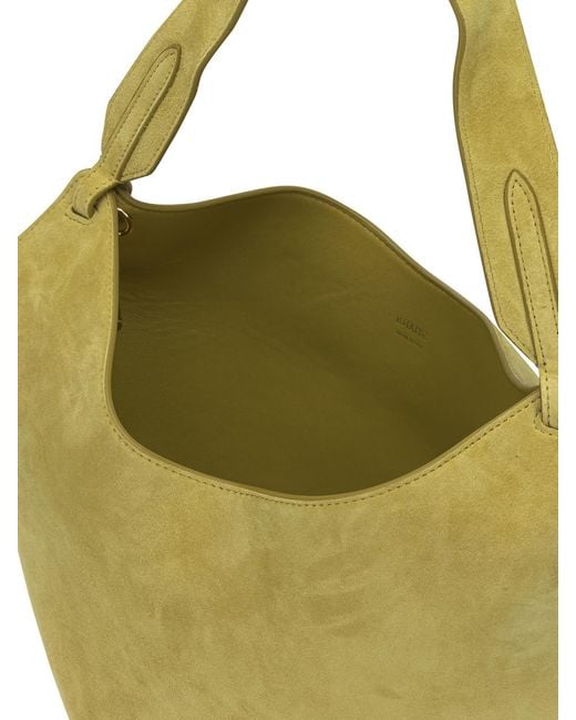 Khaite Metallic Lotus Mini Tote Bag
