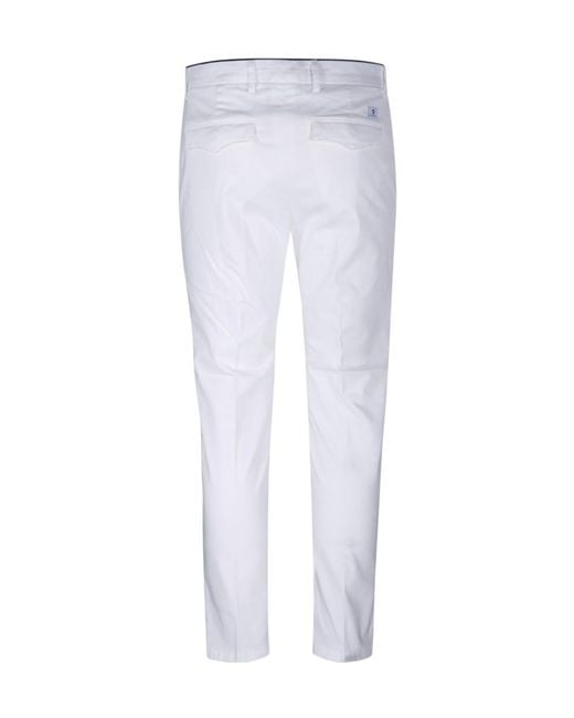 Department 5 White Slim Fit Pants for men