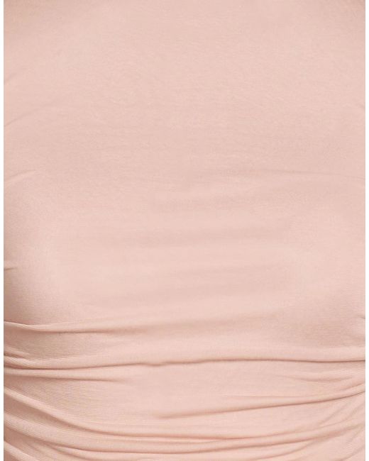 Dolce & Gabbana Pink Turtleneck Long-Sleeve Cropped T-Shirt