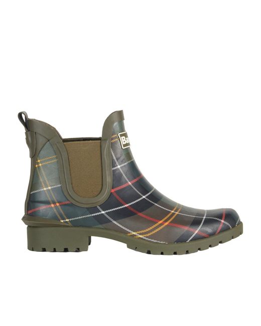 Barbour Green Stretch Chelsea Boots